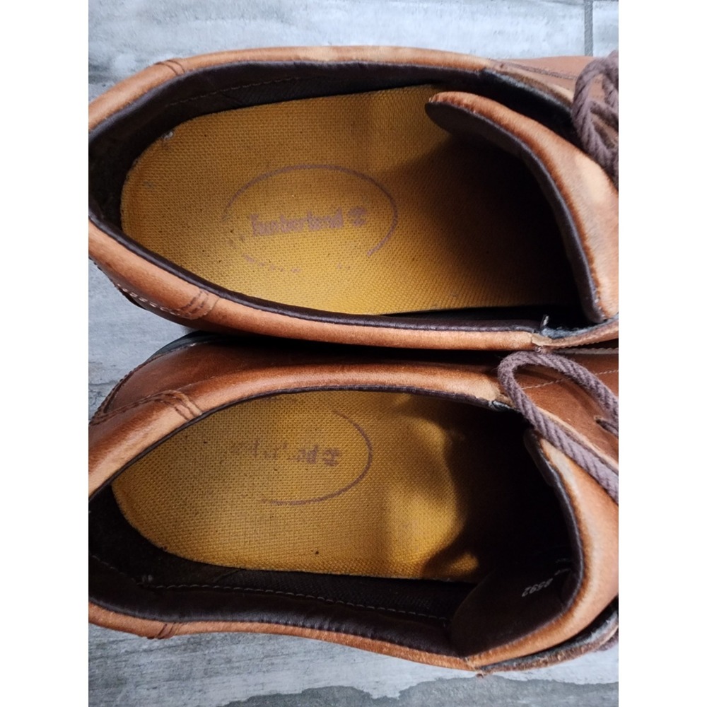 Timberland GSR Metro Brown Leather Oxford Waterproof Vibram Shoes 9M 78531 - Picture 6 of 9